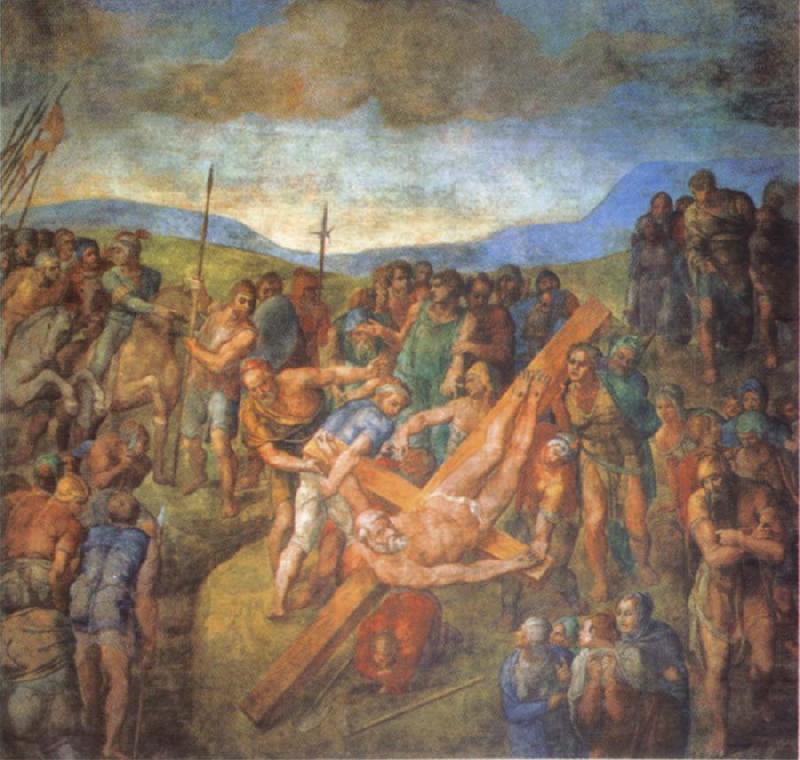 Michelangelo Buonarroti Conversion of St.Paul oil painting image